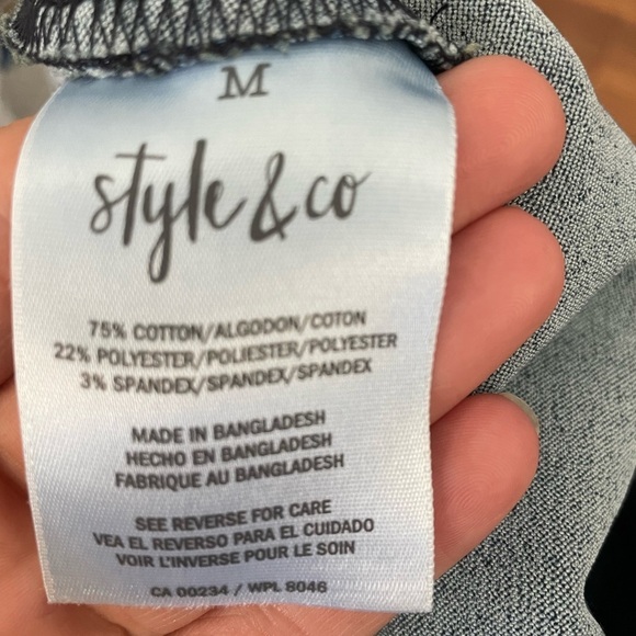 NWT style&co mid rise curvy jeggings  size medium - Picture 8 of 10